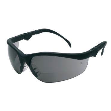 Klondike® KD3 Series Bifocal Readers Safety Glasses 2.5 Diopter Gray Lenses Soft Clear TPR Nose Piece
